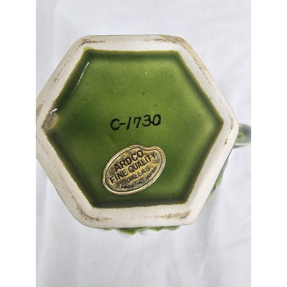 Vintage ARDCOR Fine China Pitcher Floral Embossed – Hexagonal Base Made in Japan - Picture 12 of 12